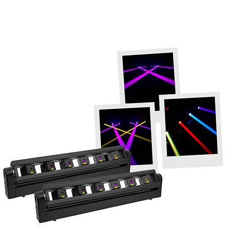 Evolite - LASER Bar 6X400 RGB (la paire)