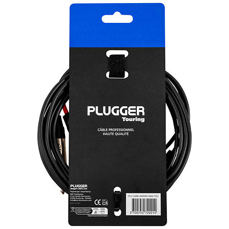 Plugger - Câble bretelle Jack mâle mono - RCA mâle 3m Touring