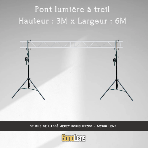 Location Pont lumière à treil 3m x 6m