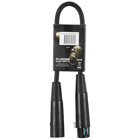 Plugger - Câble DMX XLR Femelle 5b - XLR Mâle 3b 0m30 Easy