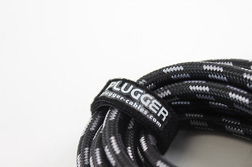 Plugger - Câble Tweed Jack Mâle Mono - Jack Mâle Mono Coudé 10m Easy