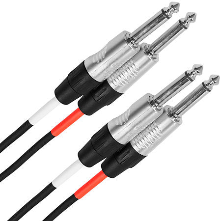 Plugger - Câble bretelle Jack mâle mono - Jack mâle mono 3m Touring