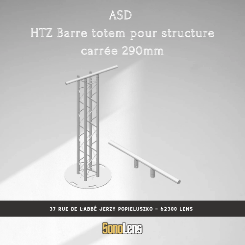 Location Barre totem pour structure carrée 290mm