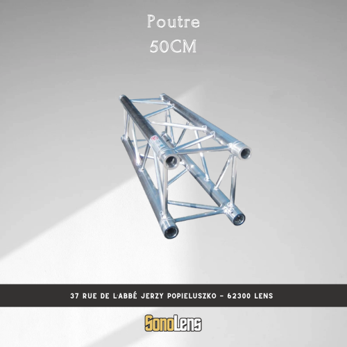 Location Poutre alu carré 50 cm