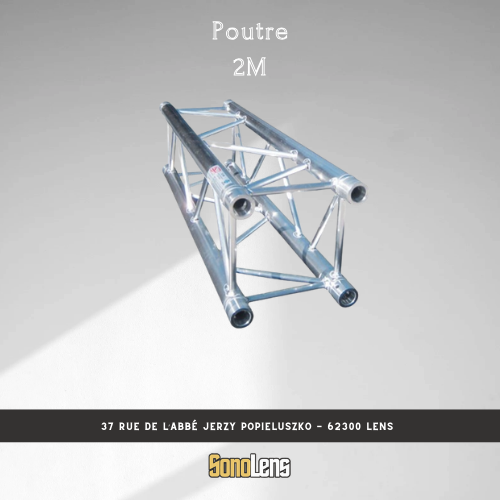 Location Poutre alu carré 2 m