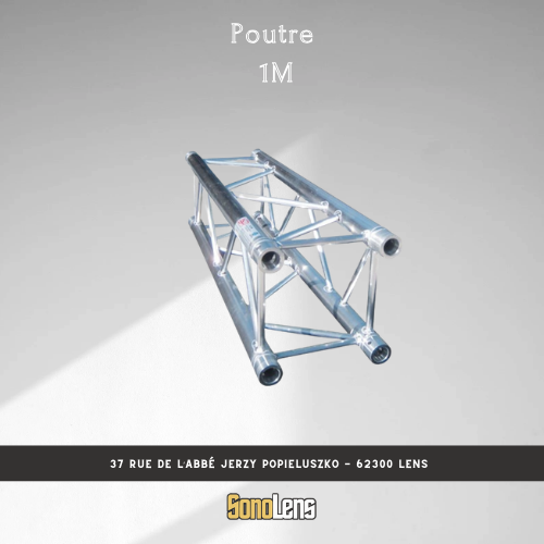 Location Poutre alu carré 1 m