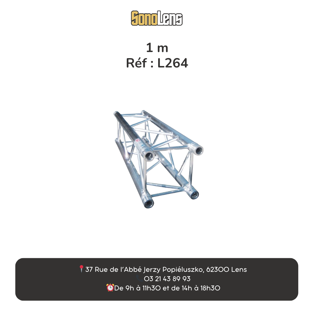 Location Poutre alu carré 1 m