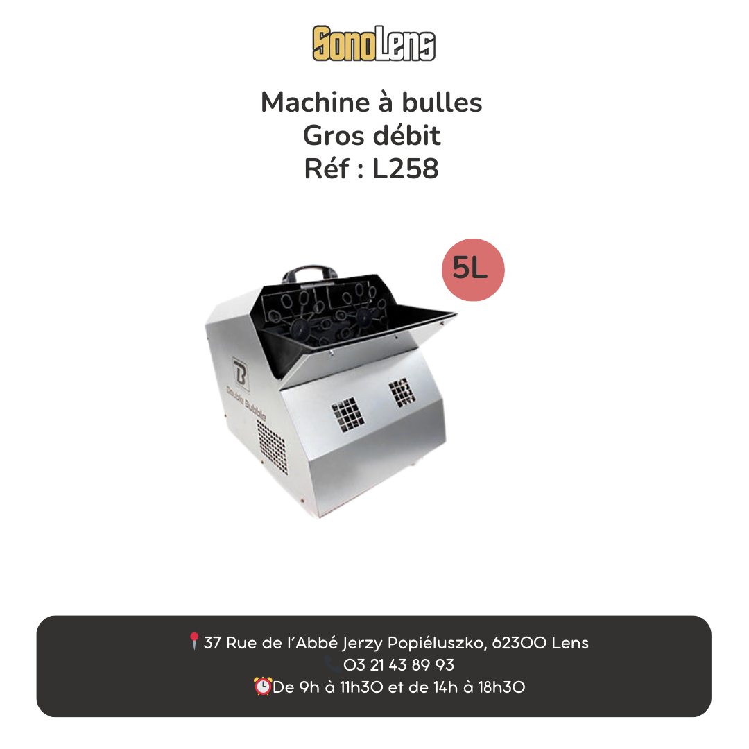 Location machine à bulles