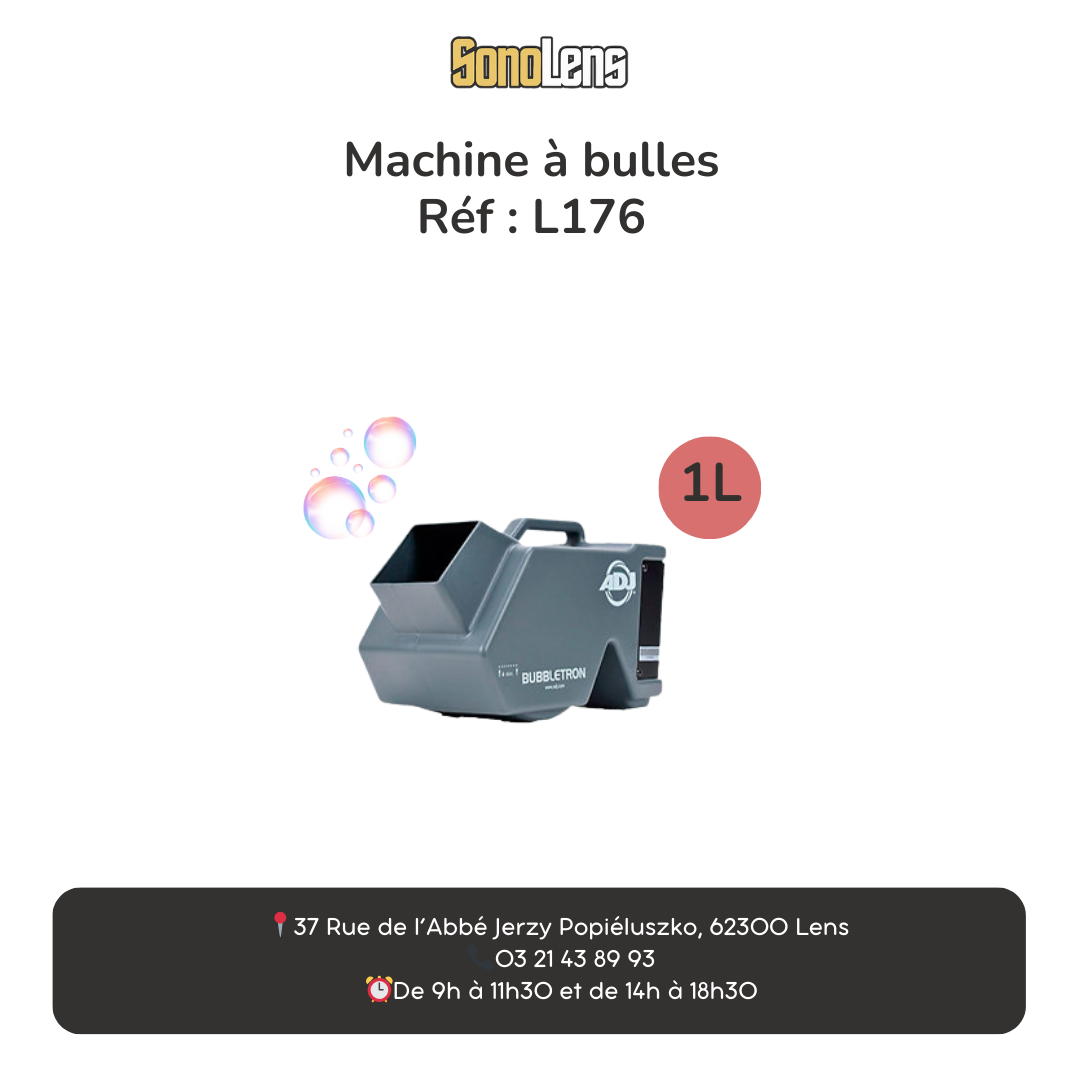 Location machine à bulles