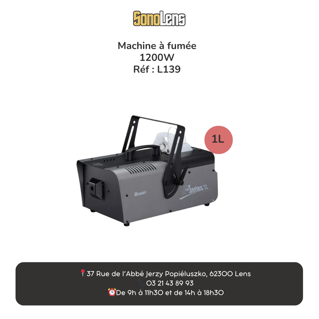 Location machine à fumée 1200w