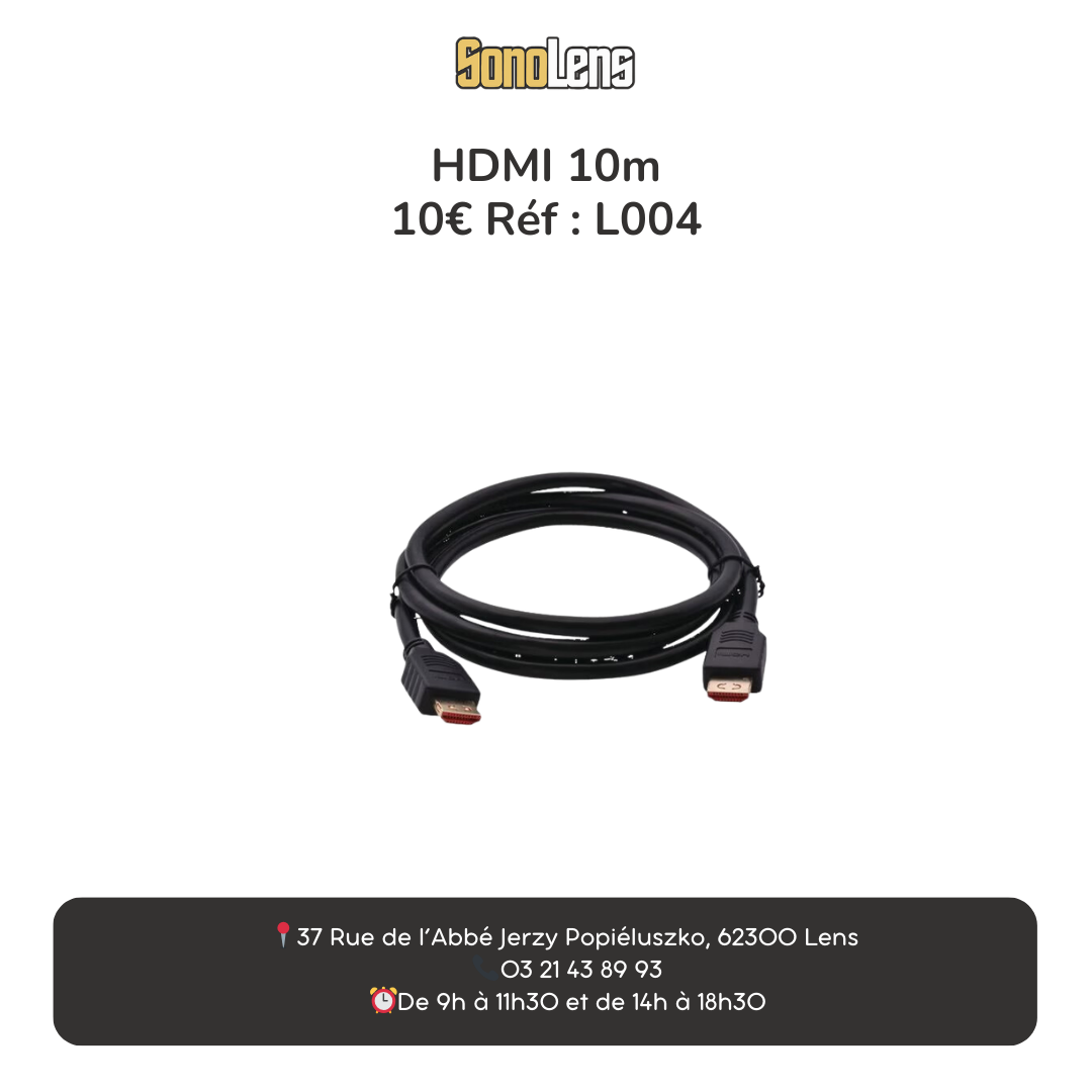 Location câble HDMI 10m