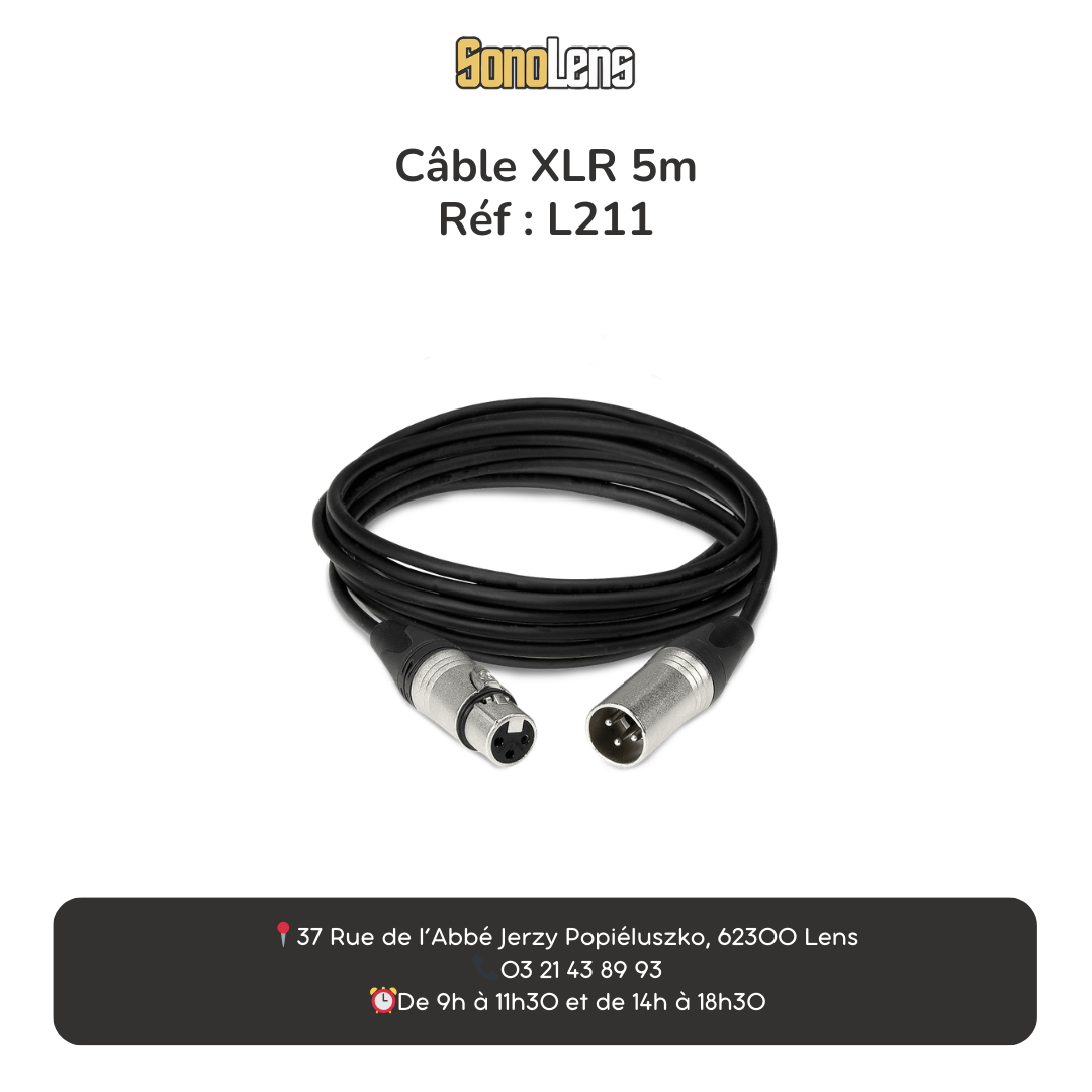Location câble XLR 5m