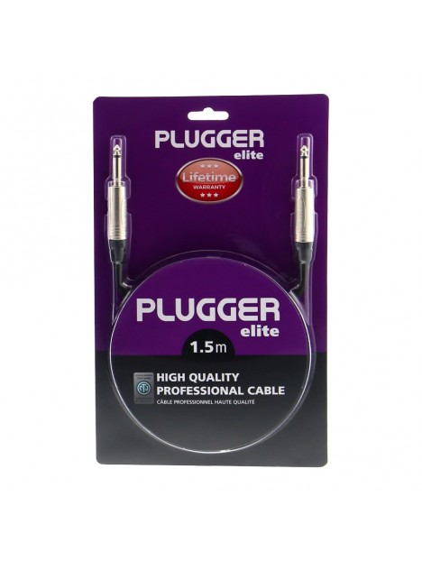 Plugger - Câble Jack Mâle Mono - Jack Mâle Mono 1.50 m Elite Plugger