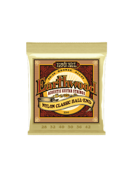 Ernie Ball - Earthwood 80/20 bronze nylon 28-42 - CEB 2069 