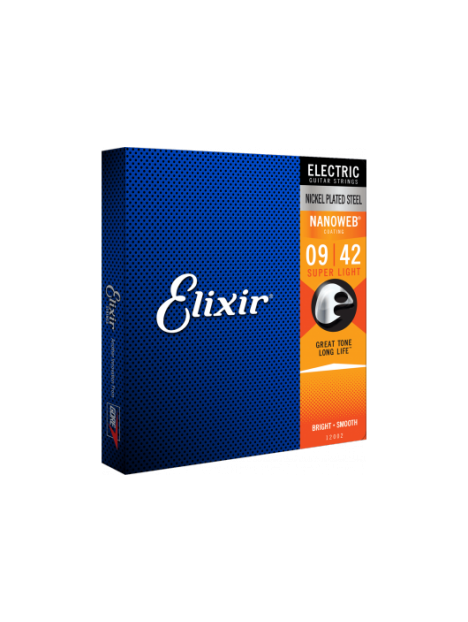 Elixir - ELECTRIC NANOWEB XL 09-42 - CEL 12002 