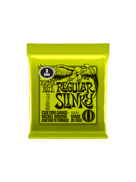 Ernie Ball - Regular slinky 10-46 - pack de 3 - CEB 3221 