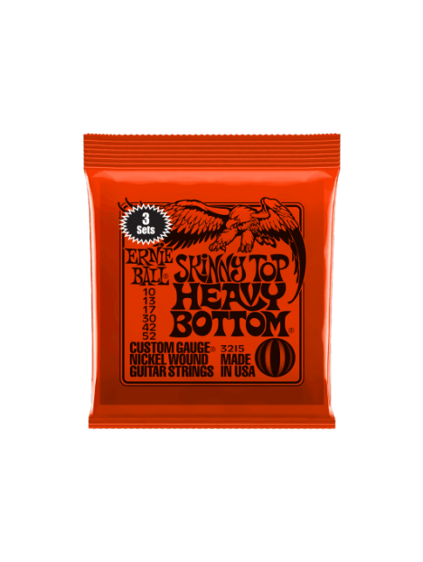 Ernie Ball - Skinny top heavy bottom 10-52 - pack de 3 - CEB 3215 