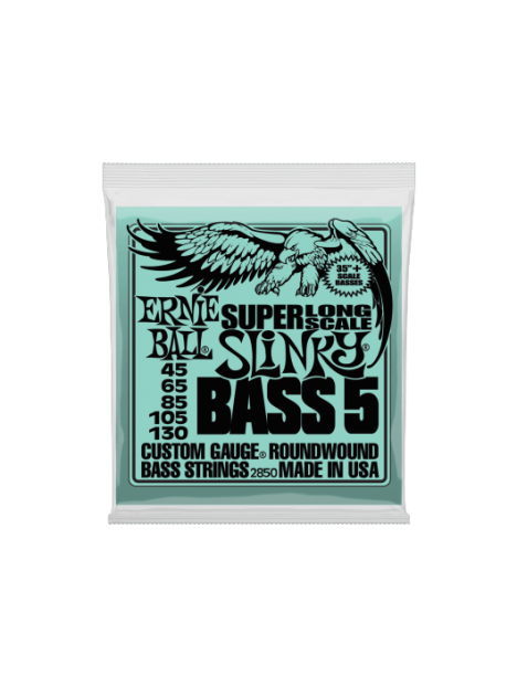 Ernie Ball - Slinky nickel wound slinky super long scale 5 cordes 45-130 - CEB 2850 