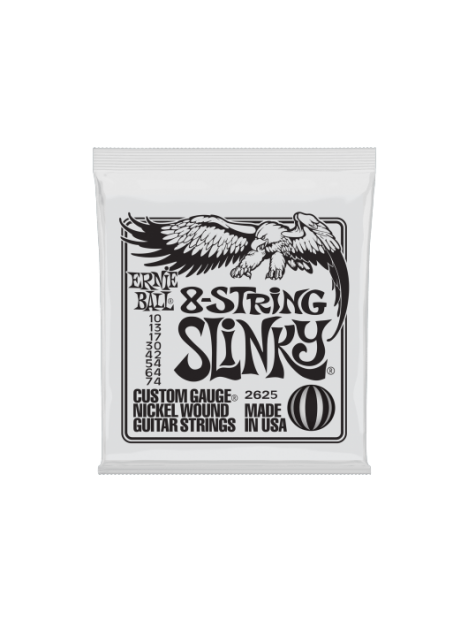 Ernie Ball - Slinky 8 cordes 10-74 - CEB 2625 