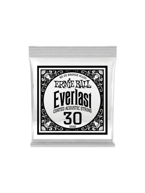 Ernie Ball - Everlast coated 80/20 br onze 30 - CEB 10330 