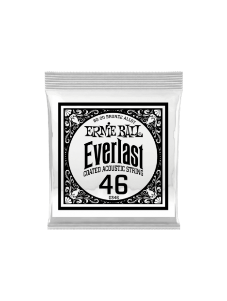 Ernie Ball - Everlast coated 80/20 br onze 46 - CEB 10346 