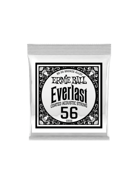 Ernie Ball - Everlast coated 80/20 br onze 56 - CEB 10356 