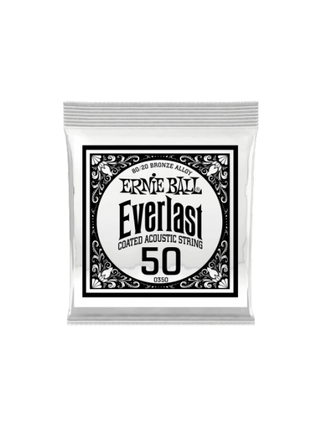 Ernie Ball - Everlast coated 80/20 br onze 50 - CEB 10350 