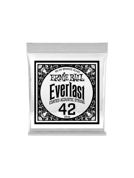 Ernie Ball - Everlast coated 80/20 br onze 42 - CEB 10342 