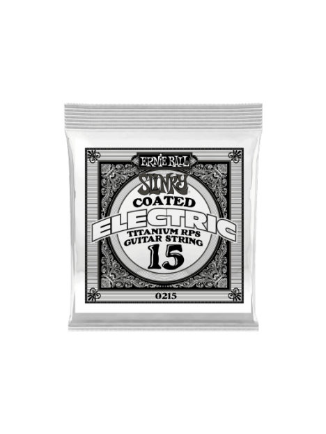 Ernie Ball - Slinky rps coated titanium 015 - CEB 0215 