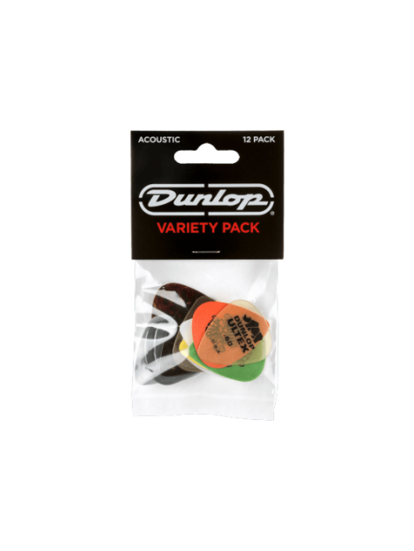 Dunlop - Variety pack Acoustic, 6 médiators - ADU PVP112 