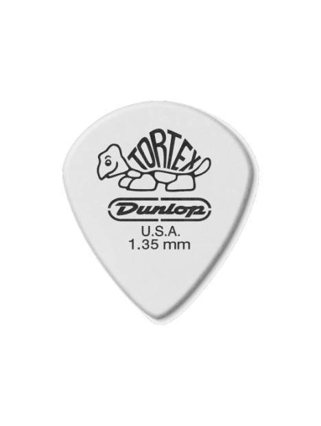 Dunlop - Tortex White Jazz III 1,35mm sachet de 12 - ADU 478P135 