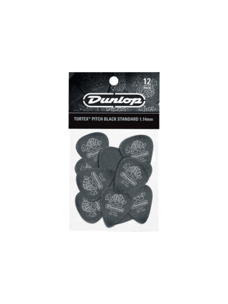 Dunlop - Tortex Pitch Black 0,50mm sachet de 12 - ADU 488P50 