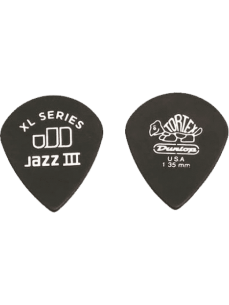 Dunlop - Tortex Jazz III XL 1,35mm sachet de 72 - ADU 498R135 