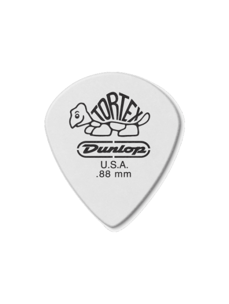 Dunlop - Tortex White Jazz III 0,88mm sachet de 12 - ADU 478P88 