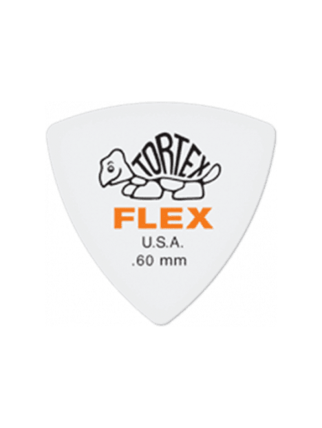 Dunlop - Tortex Flex Triangle 0,60mm sachet de 6 - ADU 456P60 