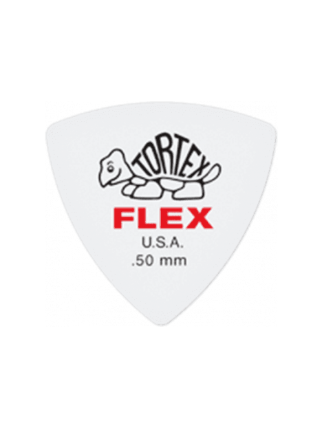 Dunlop - Tortex Flex Triangle 0,50mm sachet de 72 - ADU 456R50 