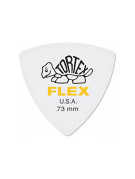 Dunlop - Tortex Flex Triangle 0,73mm sachet de 72 - ADU 456R73 