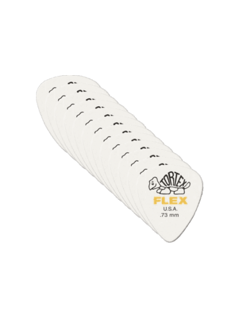 Dunlop - Tortex Flex 0,73mm sachet de 12 - ADU 428P73 