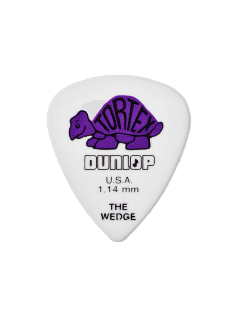 Dunlop - Tortex Wedge 1,14mm sachet de 72 - ADU 424R114 