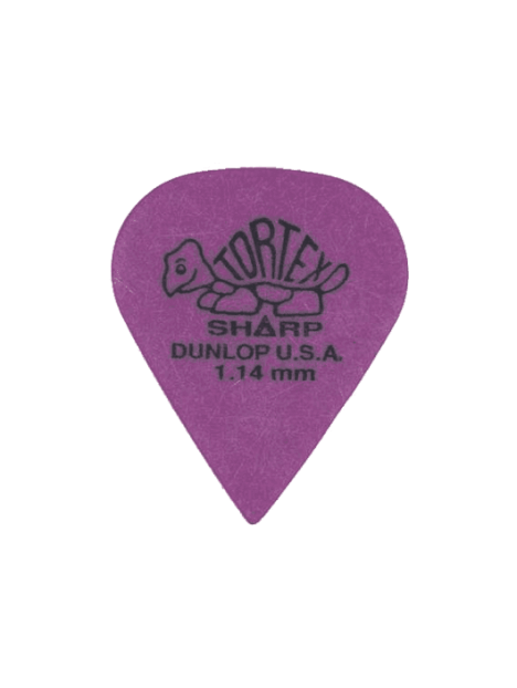 Dunlop - Tortex Sharp 1,14mm sachet de 72 - ADU 412R114 