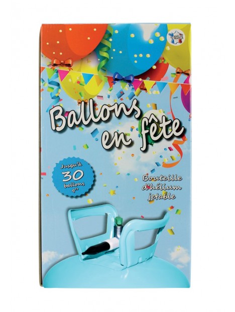 Bouteille hélium compressé jetable pour 30 ballons 9pouces. Vendu sans  ballon - 39,00 € - CA-36250XS - - SonoLens