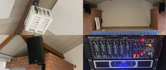 Installation de sonorisation et de projection dans la salle des fêtes de la Ville d’Offre