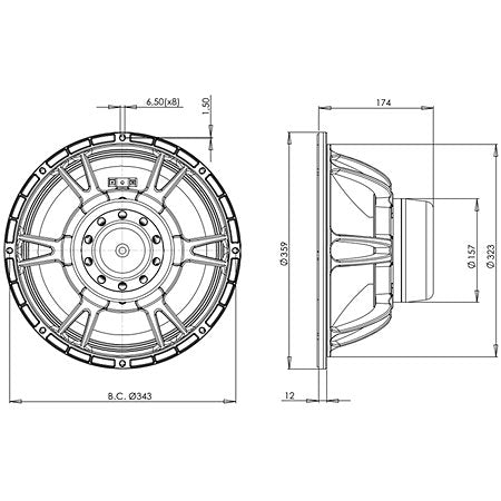 B&C Speakers - 14NA100 8 Ohm