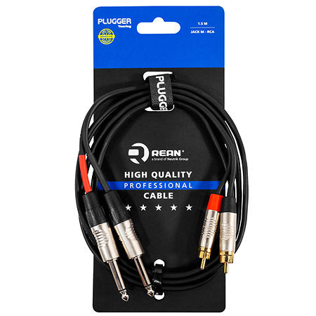 Plugger - Câble bretelle Jack mâle mono - RCA mâle 1.5m Touring