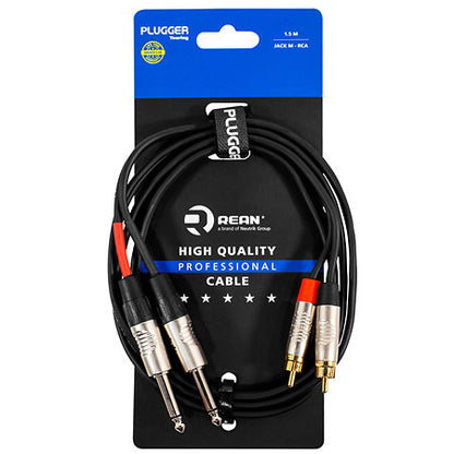 Plugger - Câble bretelle Jack mâle mono - RCA mâle 1.5m Touring