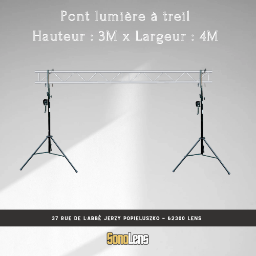 Location Pont lumière à treil 3m x 4m