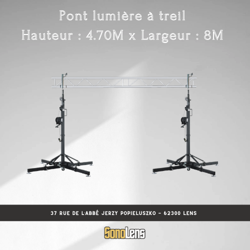 Location Pont lumière à treil 4.70m x 8m