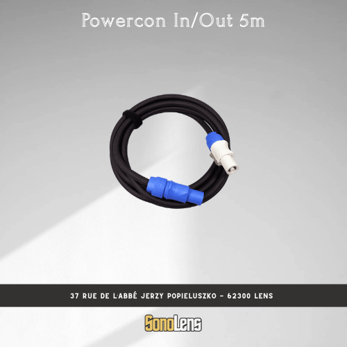 Location câble Powercon In/Out 5m