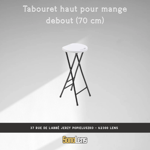 Location tabouret haut pliant
