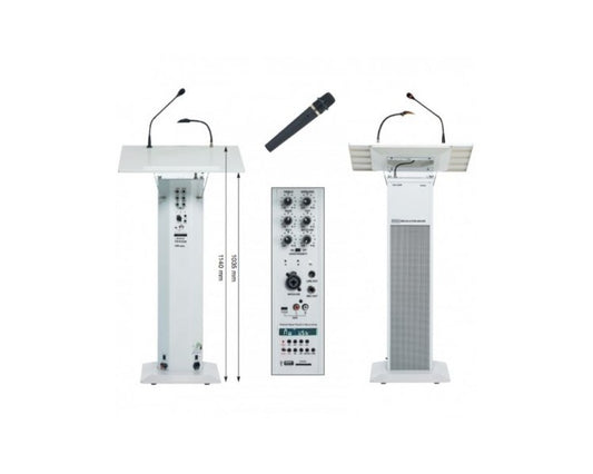 Pupitre amplifié avec col de cygne + 1 micro sans fil